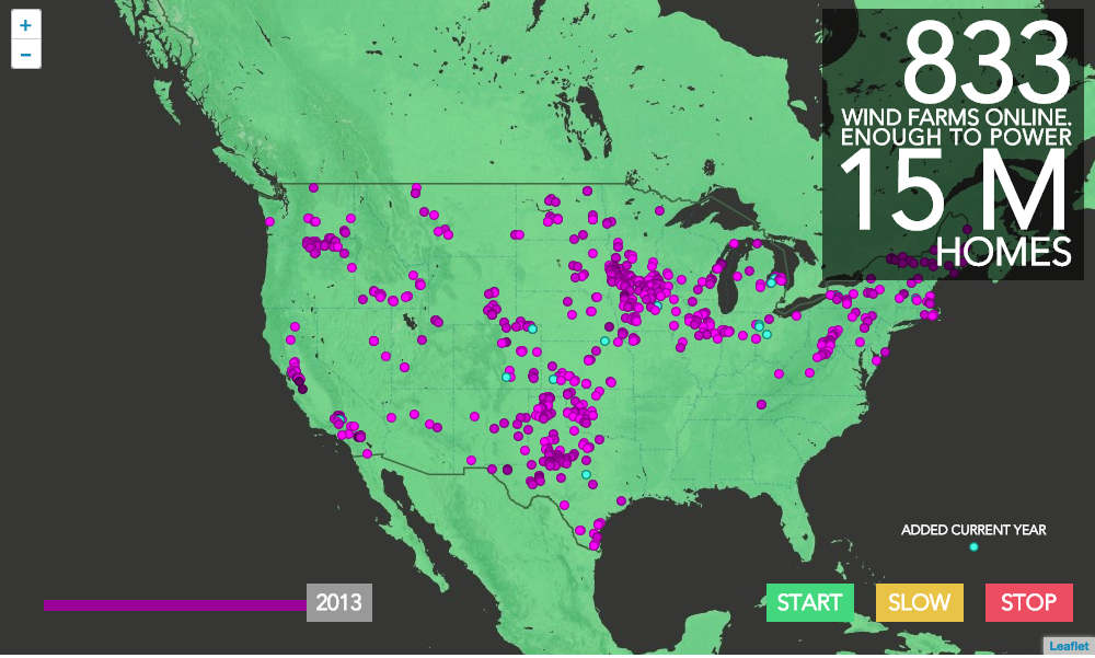 wind turbine farm map